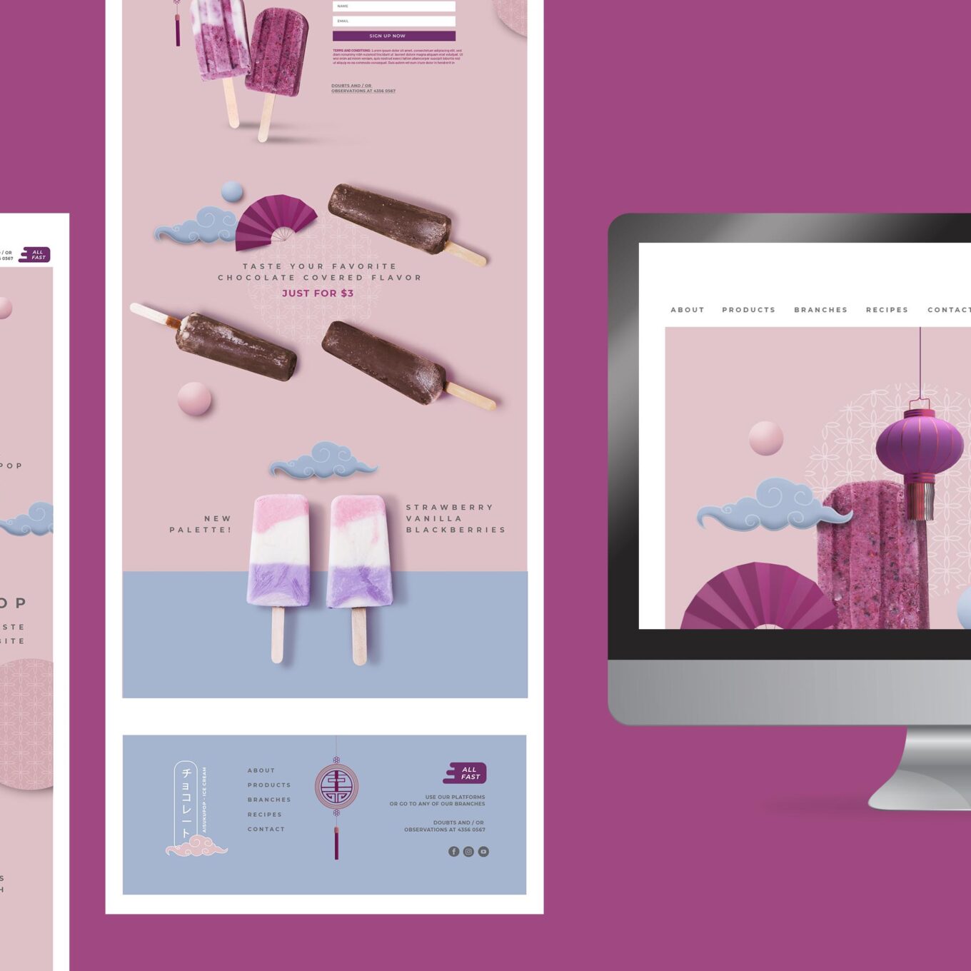 Ice Cream Shop Website